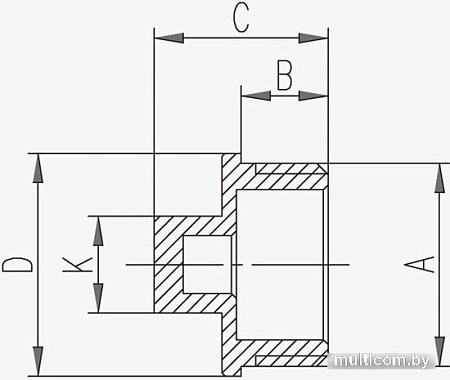 Ferro Заглушка 3/4