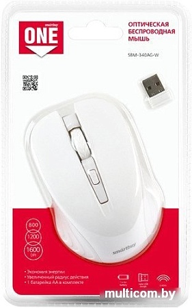 Мышь SmartBuy One 340AG (белый)