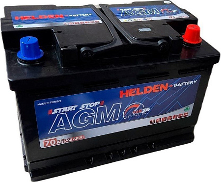 Автомобильный аккумулятор Helden AGM R+ (70 А·ч)