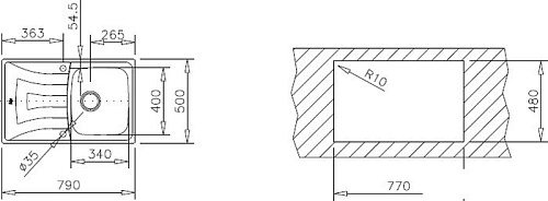 Кухонная мойка TEKA Universo 1C 1E MTX [10120045]