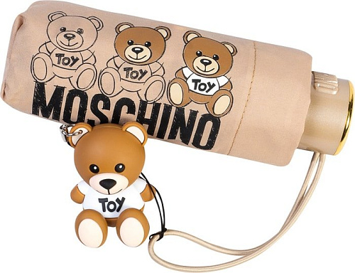 Зонт Moschino 8061-SuperminiA Bear Scribbles Beige