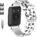 Ремешок Rumi силиконовый для Huawei Watch FIT, Watch FIT Elegant (следы)