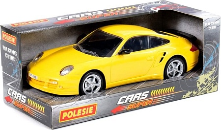 Игрушечный транспорт Полесье Легенда-V6 автомобиль легковой инерционный 89052 (желтый)