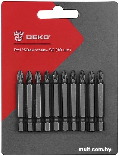 Набор бит Deko PZ1 50мм (10 предметов)