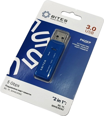 Карт-ридер 5bites RE3-200BL