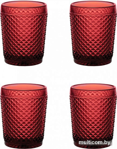 Набор стаканов для воды и напитков Vista Alegre Bicos Red 49000012 (4 шт)