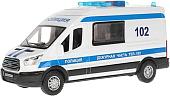 Игрушечный транспорт Технопарк Ford Transit Полиция TRANSITVAN-16PLPOL-WH