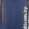 Чемодан-спиннер Solier STL1801 79 см (XL, синий/коричневый)