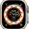 Профессиональные умные часы Apple Watch Ultra LTE 49 мм (титановый корпус, титановый/оранжевый, текстильный ремешок размера M)