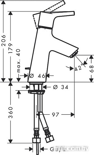 Смеситель Hansgrohe Talis S 72010000