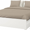 Кровать Ikea Сонгесанд 200x160 (два ящика, белый, Лонсет) 492.412.58