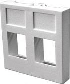 Накладка для розетки Lanmaster LAN-SIP-24R-WH