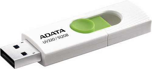 USB Flash ADATA UV320 512GB (белый/зеленый)