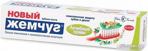 Зубная паста Новый Жемчуг Лечебные травы 50 мл