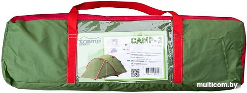 Треккинговая палатка TRAMP Camp 2 (зеленый)