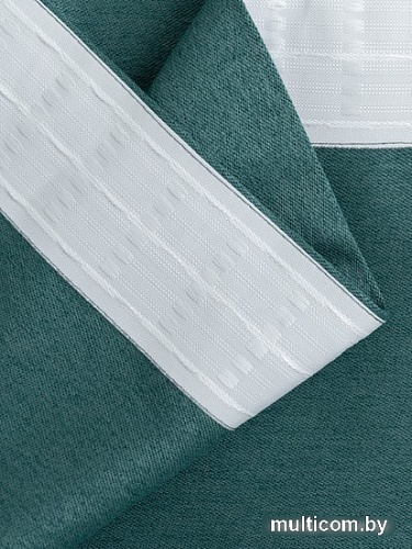 Штора Ника Зварико блэкаут 888250-16 2x2.5 м (зеленый/изумрудный)