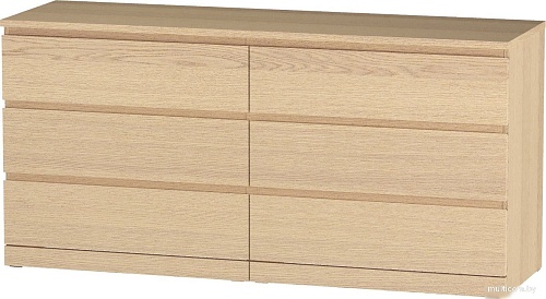 Комод Mio Tesoro Varma Prime 6D (дуб беленый)