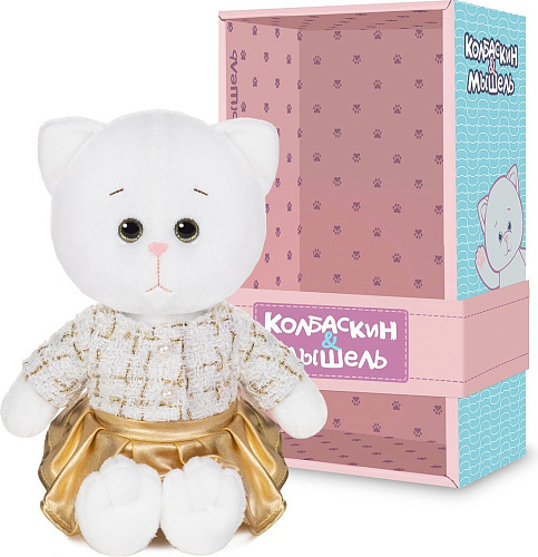Классическая игрушка Колбаскин & Мышель Мышель в золотом жакете и юбочке MT-MRT-КМ-03202410-20