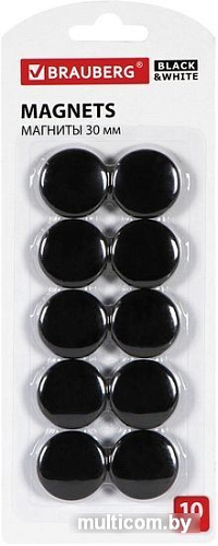 Набор магнитов BRAUBERG Black&White 237466 (10шт)