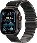 Умные часы Apple Watch Ultra 2 LTE 49 мм (титановый корпус, черный/черный, миланская петля S)