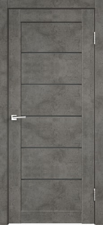 Межкомнатная дверь Velldoris Loft 1 70x200 (бетон темно-серый, мателюкс графит)