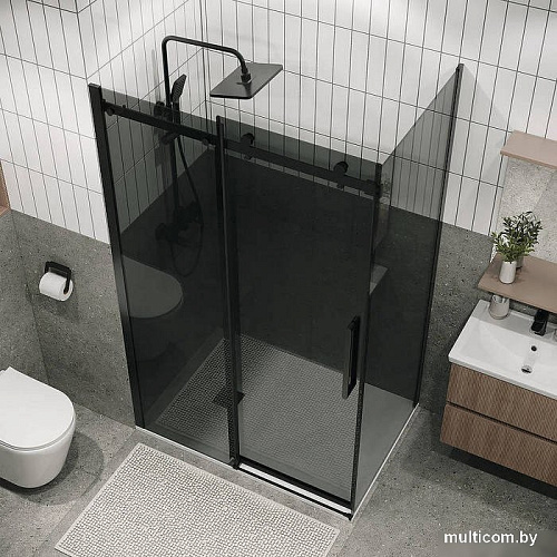Душевой уголок Grossman Classic 100x90x195 120.K33.04.1090.21.10 (черный матовый/тонированно стекло)