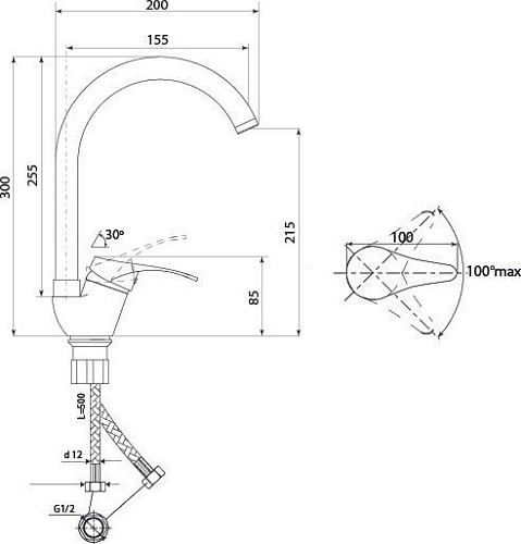 Смеситель Славен СЛ-ОД-П22