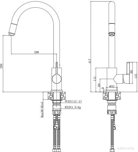 Смеситель Voda Vessel VSL519B