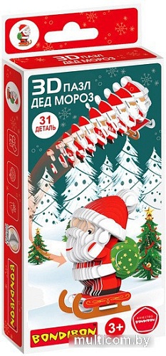 3Д-пазл Bondibon Дед Мороз ВВ5640