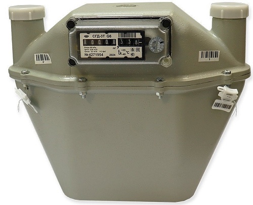 Счетчик газа БелОМО СГД-3Т-2-1 G6 (левый)