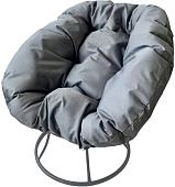 Кресло M-Group Пончик 12310309 без ротанга (серый/серая подушка)