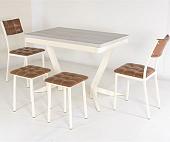 Обеденная группа AMC К5.2342 (слоновая кость/теракот/сосна кастина)