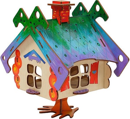 Сборная модель Woody Избушка на курьих ножках 136