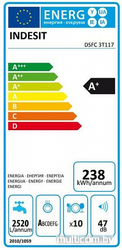 Посудомоечная машина Indesit DSFC 3T117