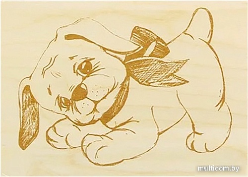 Набор для выжигания Десятое королевство Доски для выжигания. Совенок и щенок 01775