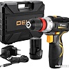 Дрель-шуруповерт Deko GCD12DU3 063-4115 (с 2-мя АКБ, кейс, набор оснастки)