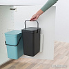 Brabantia Sort &amp; Go 2 x 12 л (мятный/серый)