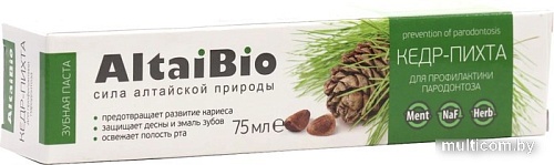 AltaiBio Кедр-Пихта Для профилактики парадонтоза (75 мл)