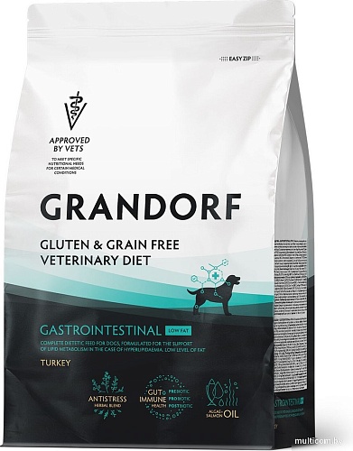 Сухой корм для собак Grandorf Vet DOG Gastrointestinal Low Fat 1 кг