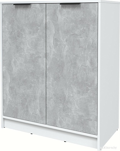 Тумба Интерлиния Концепт КТ-Т84 (бетон/белый платинум)