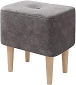 Пуфик Mio Tesoro Четт (ткань микровелюр/серый №23)