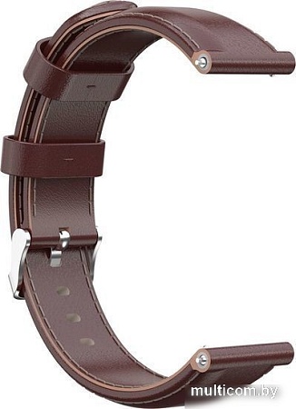 Ремешок Rumi кожаный Slim 20 мм (коричневый)