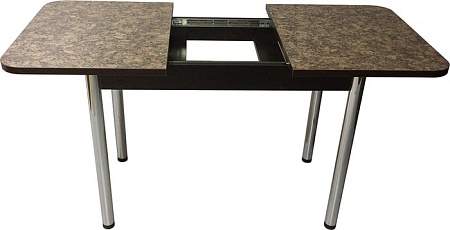 Обеденный стол Solt Мила 3 (умбрия/ноги круглые хром)