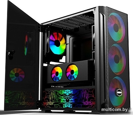 Корпус Soeyi AX1-B10 Tempered Glass