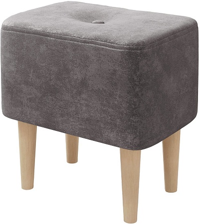 Пуфик Mio Tesoro Четт (ткань микровелюр/серый №23)