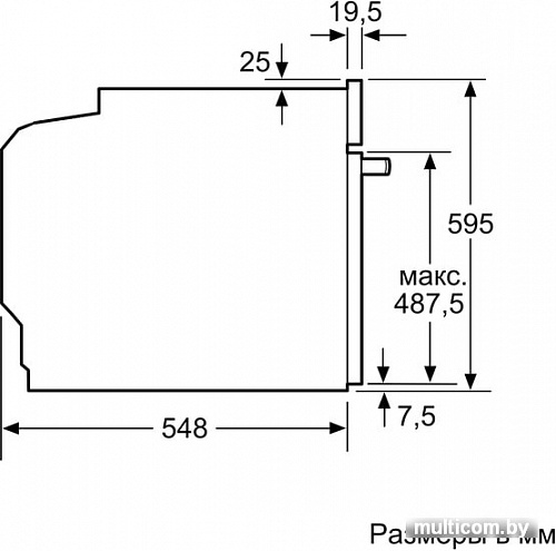 Электрический духовой шкаф Bosch HBG517EW0R