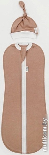 Пеленка-кокон Amarobaby Nature Essence (бежевый, р-р 68-74)