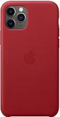 Чехол Apple Leather Case для iPhone 11 Pro (красный)