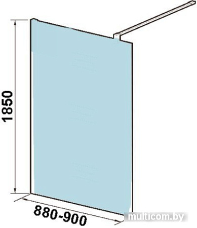 Душевая стенка WeltWasser WW400 90G-1
