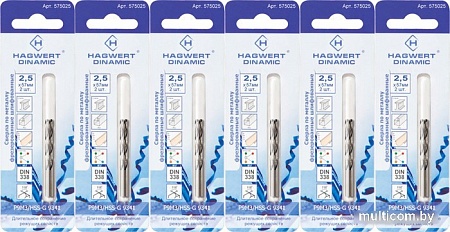 Набор сверл Hagwert 575025.21.2 (6 уп x 2 шт)